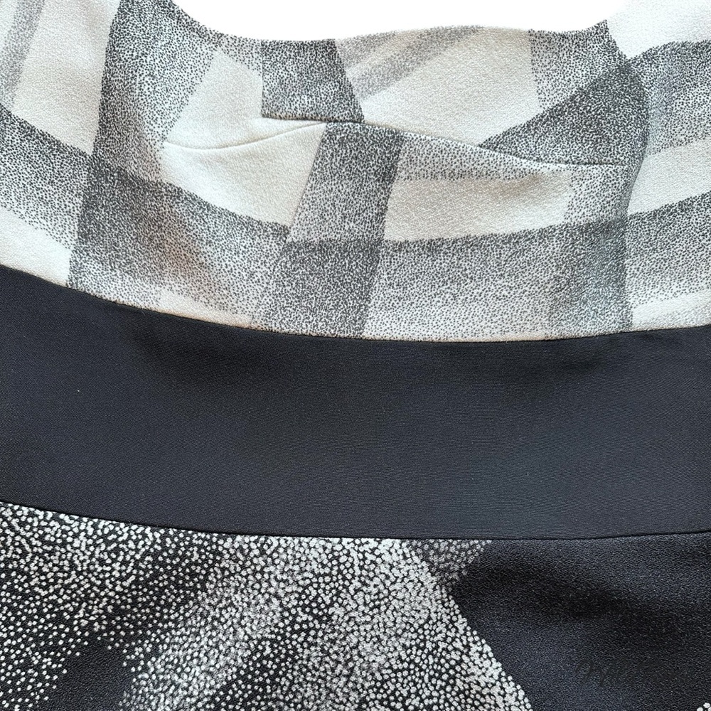 Roland Moutet Black White Plaid Sheath Dress Sz Us 8 View 4